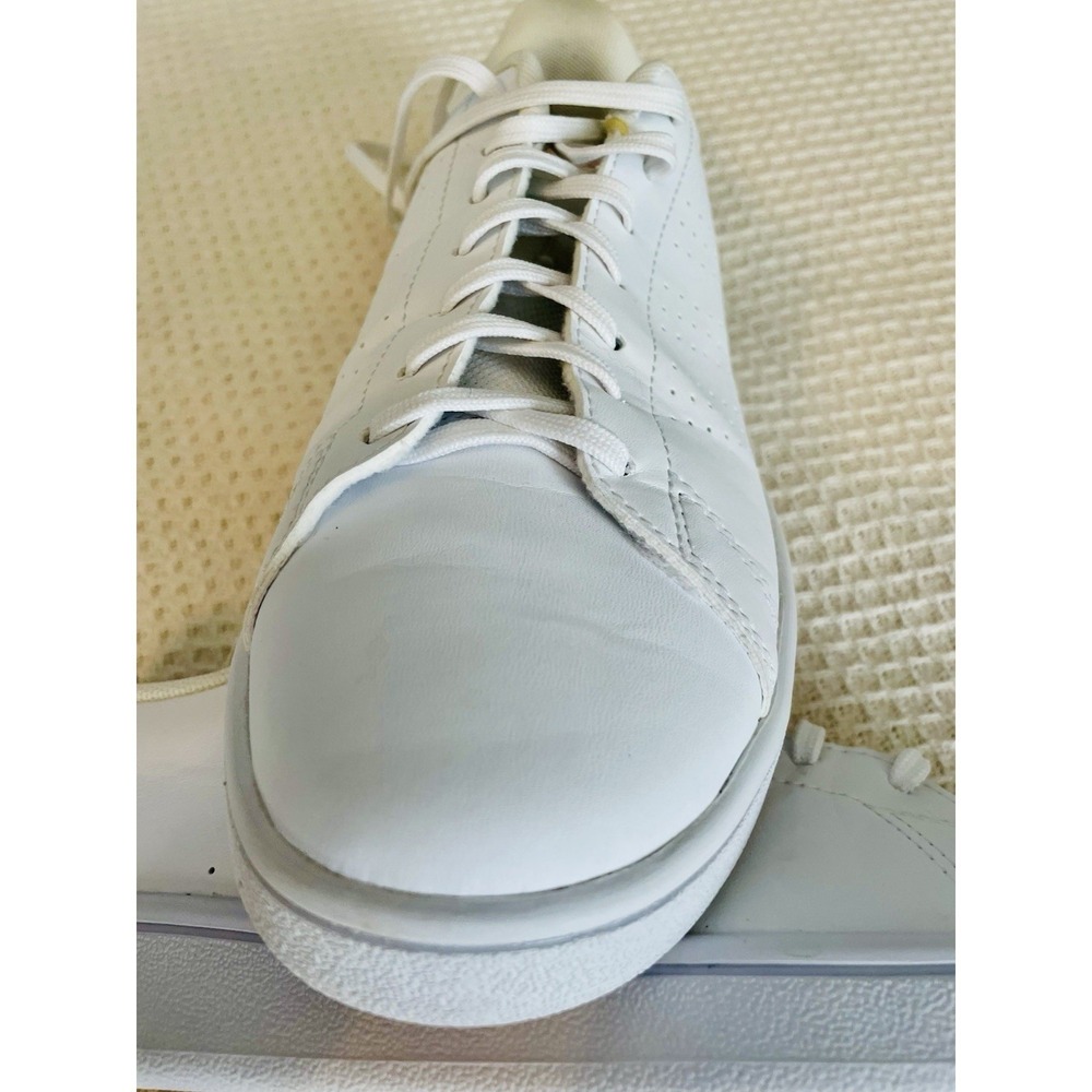 Adidas Advantage Womens Sneakers White Pink Low Top Tennis Shoes Size 8.5 - Picture 10 of 12